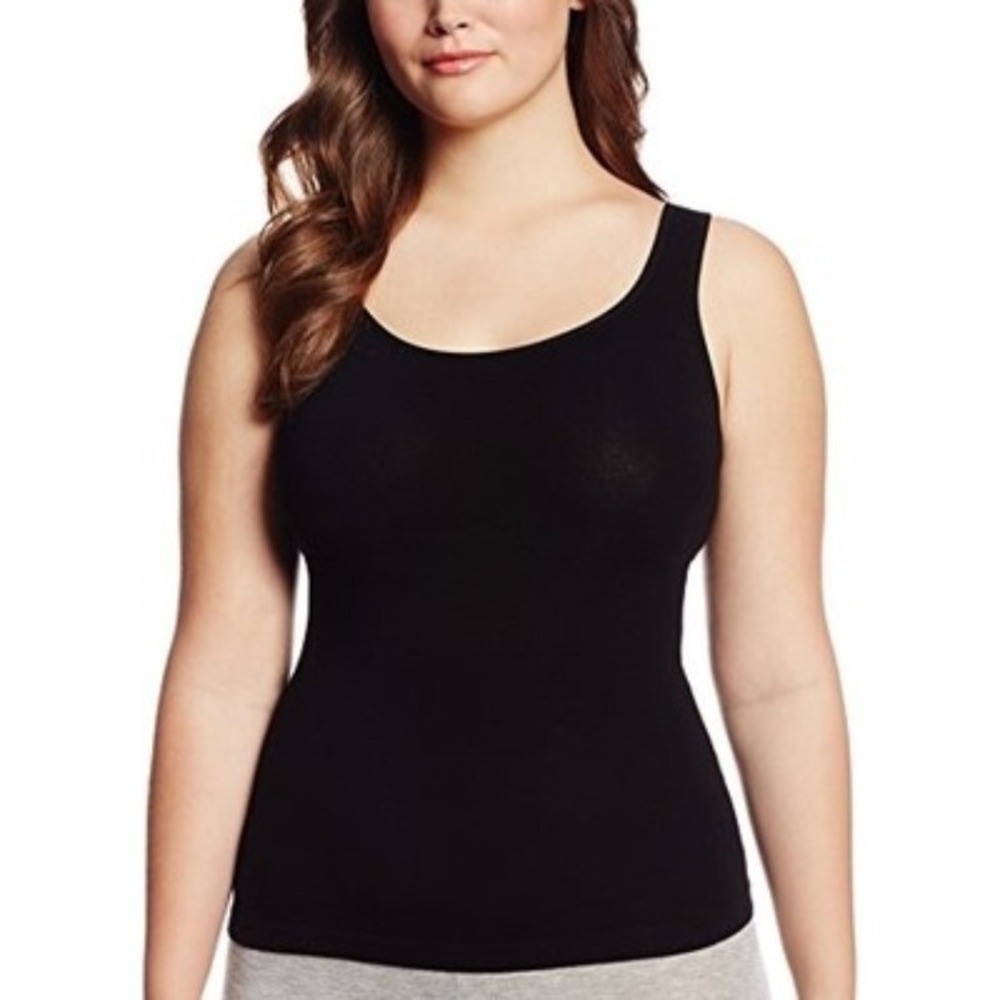 NEW 2 Yummie Tummie M/L Stephanie 2-Way Tank Tops YT4-109 White Black #70609